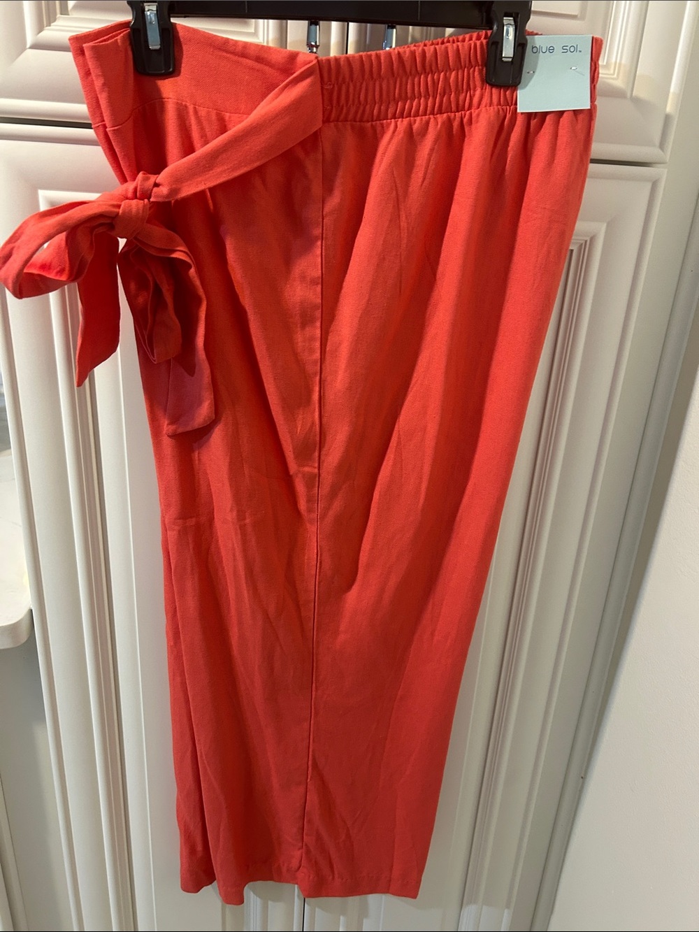 Blue Sol Coral Tie-Waist Wide Leg Pants